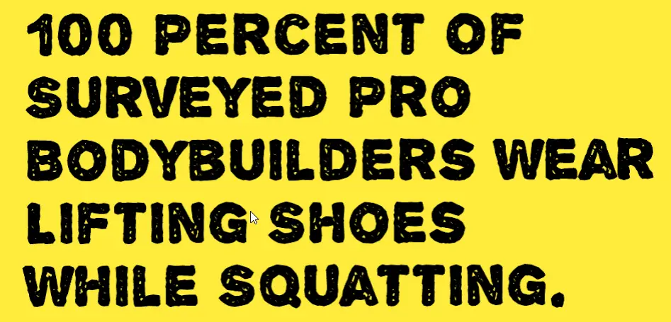 Squatting Barefoot VS Lifting Shoes Survey Infographic