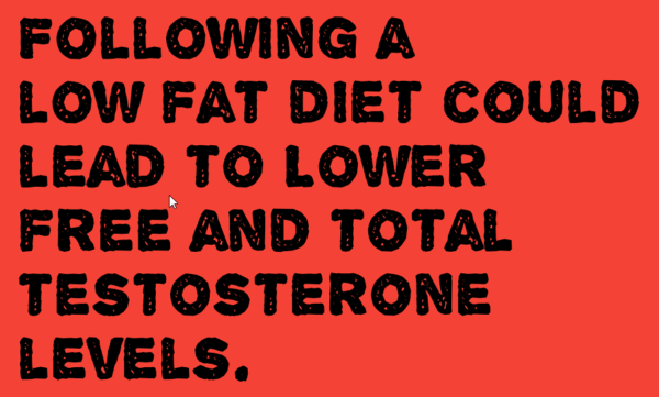 infographic explaining the effect of fat on muscle gain