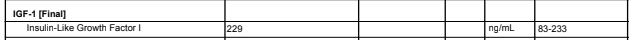 image shows results of glycine on growth hormone (igf-1)