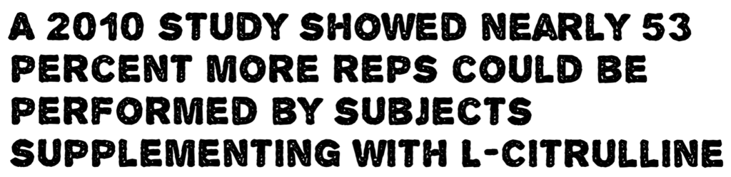 infographic showing results of study on citrulline